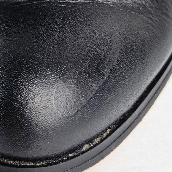 Corso Como Harvest Black Woven Look Leather Heel Ankle Boot 8 - Picture 11 of 11